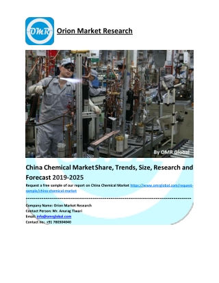 China Chemical Market Trends, Size, Competitive Analysis and Forecast - 2019-2025