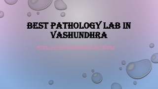 Best pathology lab in vashundhra