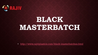 Black Masterbatch-Rajivvplastics