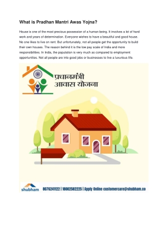 Pradhan Mantri Awas Yojana