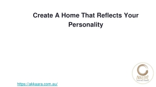 Create a Home That Reflects your Personality