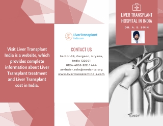 Top Liver Transplant Hospital In India