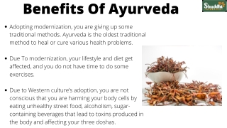 Benefits Of Ayurveda