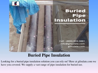 Buried Pipe Insulation