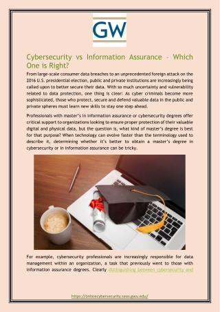 Cybersecurity vs Information Assurance – Which One is Right?