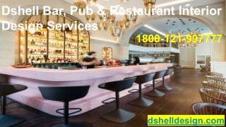 Pub, Bar & Restaurant Interior Designing