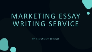 Marketing Essay Writing Service in uk