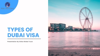Types of Dubai Visa