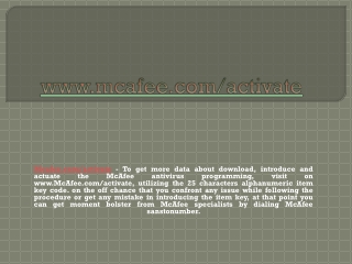 Mcafee.com/Activate - Enter McAfee 25 Digit code - McAfee Activate