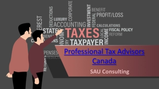 Professional Tax Advisors Canada- SAU Consulting