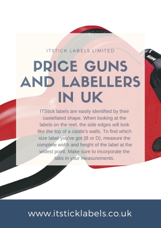 Price Guns UK | ItStick Labels Limited