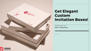 Grab Your Invitation Boxes In Wholesale Rates | Custom Boxes!