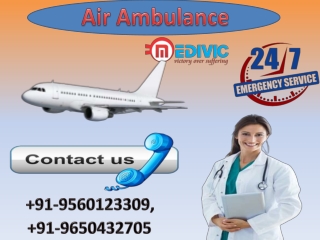 Get High Class Air Ambulance Service in Jabalpur and Allahabad by Medivic Aviation at Low Cost