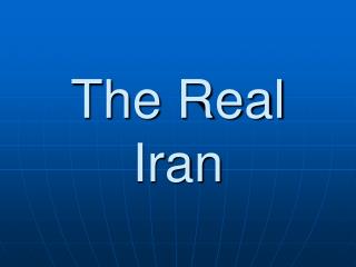 The Real Iran