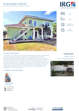 Buy 18 GETSAMAY TRIPLEX - 412129 - IRG Cayman