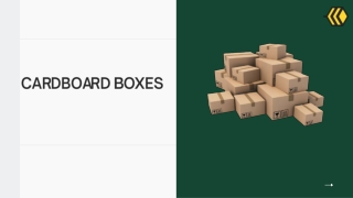 CARDBOARD BOXES