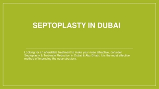Septoplasty in Dubai