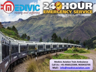 Use Medivic Aviation Train Ambulance in Patna and Delhi at Genuine Price with Medical Team