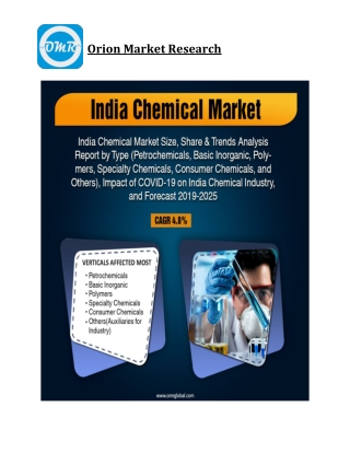 India Chemical Market Size, Competitive Analysis, Share, Forecast- 2019-2025