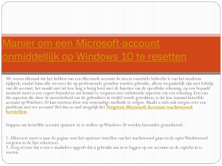 Mijn Microsoft account herstellen hulp van ons krijgen voor uw systeem