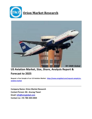 US Aviation Market Size, Industry Trends, Share and Forecast 2019-2025