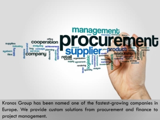 World-Class Procurement Consulting Expertise