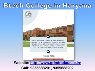 BCA College in Haryana - Btech College in Haryana - GRIMT