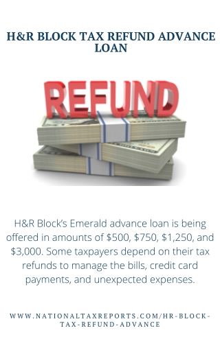 H&R Block Tax Refund Emerald Advance Loan for 2021, 2021