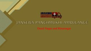 Now Book Road Ambulance Service in Daud Nagar or Birsanagar with Healthcare Facility