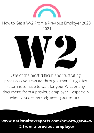How to Get a W-2 From a Previous Employer