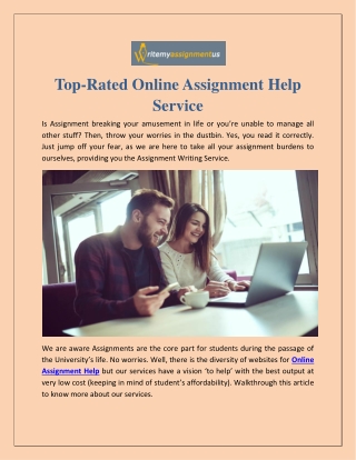 Top-Rated Online Assignment Help Service
