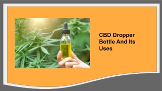 CBD Dropper Bottle Boxes