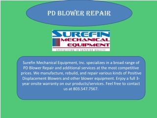 Surefinblowers.com - PD Blower Repair