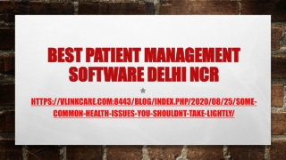 Best Patient Management Software Delhi NCR