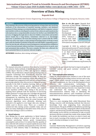 Overview of Data Mining