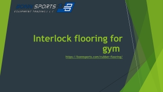 Interlock flooring for gym