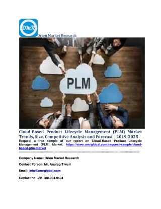 Cloud-Based Product Lifecycle Management (PLM) Market Trends, Size, Competitive Analysis and Forecast - 2019-2025