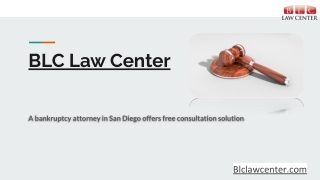Bankruptcy Attorney San Diego CA