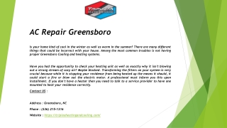 AC Repair Greensboro