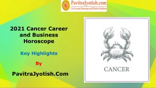 2021 Cancer Career and Business Horoscope