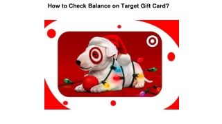 How to Check Balance on Target Gift Card?