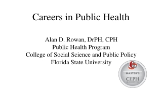 Careers in Public Health