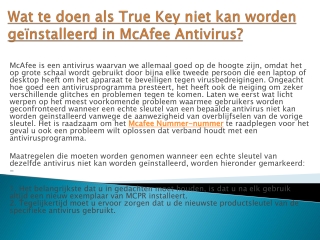 Contact Mcafee belgie kom en haal de hulp