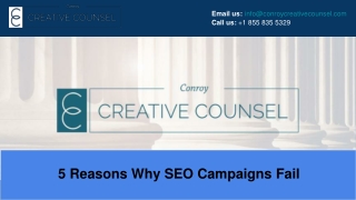 5 Reasons Why SEO Campaigns Fail