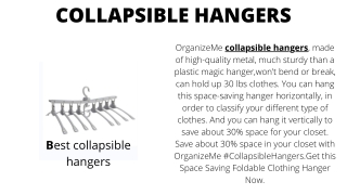 Collapsible Hangers