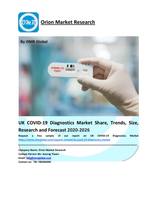 UK COVID-19 Diagnostics Market Growth, Size, Share, Industry Report and Forecast to 2026