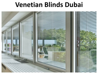 Venetian Blinds Dubai