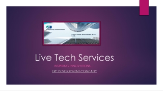 ERP Development Company in India | Live Tech Services