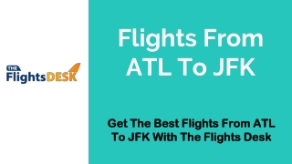 Flights From ATL To JFK