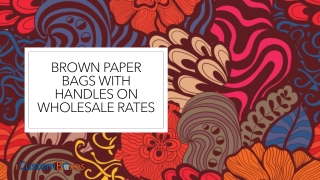 Brown Paper Bags With Handles For Sale in USA & Canada at iCustomBoxes